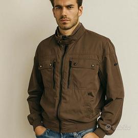 Giubbotto Geox marrone moka tg L slim nuovo