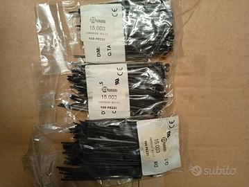 Kit fascette in plastica nere