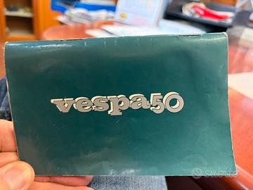 Libretto uso e manutenzione  vespa 50