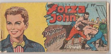 Fumetto striscia 1950 n33 Forza John sup Intrepido