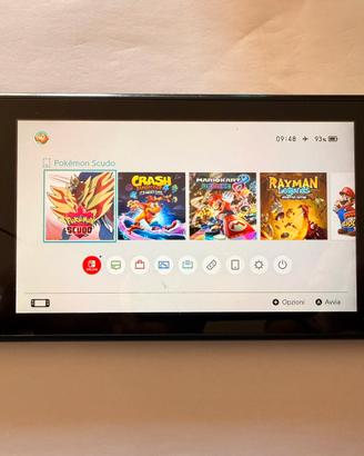 Nintendo Switch + Bundle 7 giochi (Crash,Rayman)