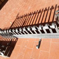 Frontale in ferro battuto per camino, barriera