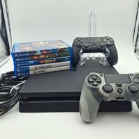 PlayStation 4 Slim 1TB + 2 Controller e 5 Giochi