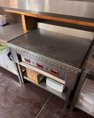 Piastra Try Top Pollini professionale 3 fuochi