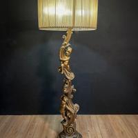 Piantana Legno Dorata