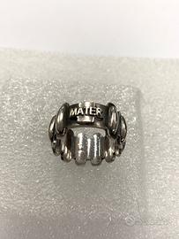 Anello argento Rosario Mater misura 18
