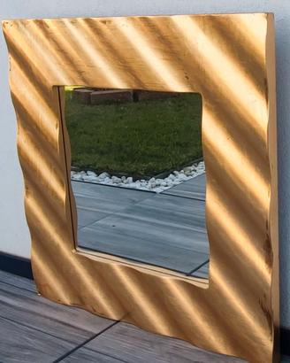SPECCHIO FOGLIA ORO
