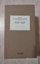 Ferm Living Ripple Champagne Saucers - Set of 2