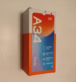 Smartphone: ZTE Blade A34 6GB(2+4 RAM)+64 GB Nuovo