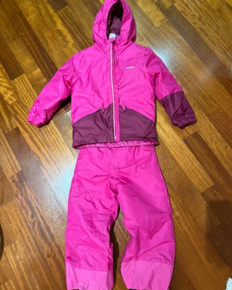 Tuta sci wedze bambina 4/5  anni