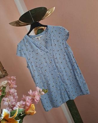 camicia donna estiva celeste