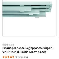 Binari tende a pannello