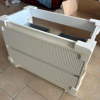 mobile bagno bianco cannettato