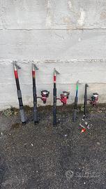 Canne da pesca set da 5