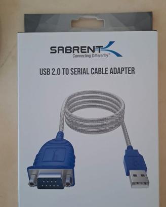SABRENT Cavo da USB a Seriale [9 Pin] DB 9 RS 232,