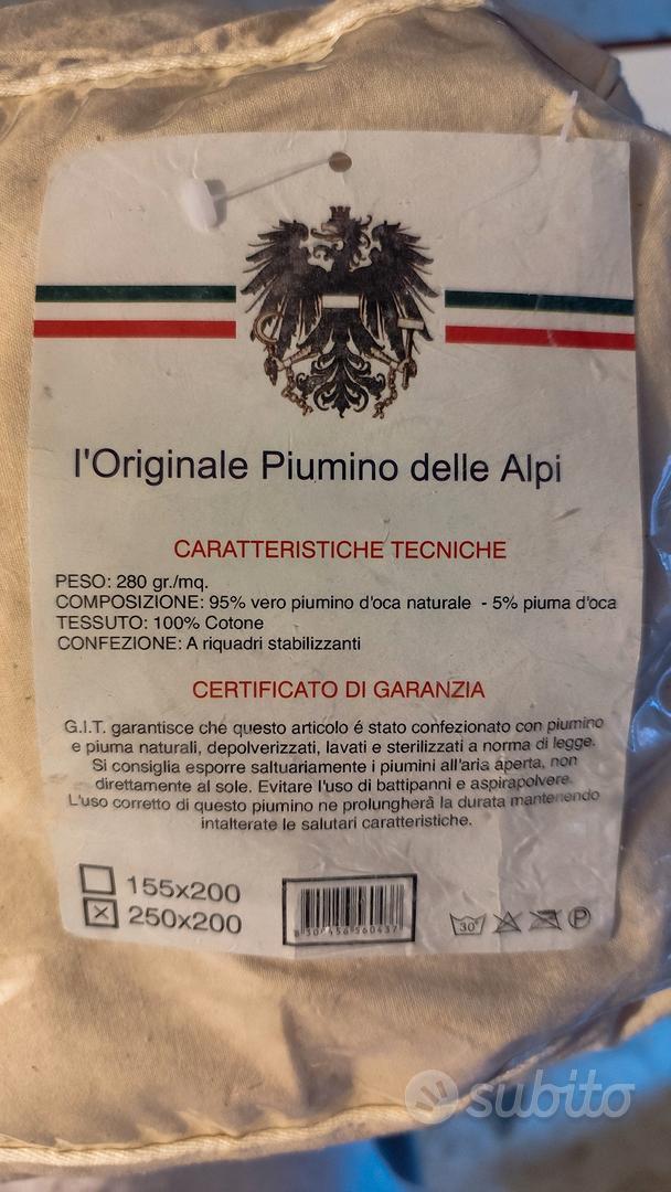 Vero Piumino d'oca 250x200 Arredamento e Casalinghi In vendita a