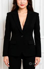 Romi Hò. Blazer vintage nero avvitato