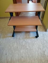 Tavolino porta PC e Stampante con ruote