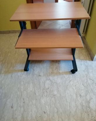 Tavolino porta PC e Stampante con ruote