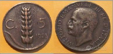 5 cent - Spiga 1923
