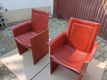 Poltroncine pelle fiore 