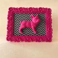 Cornice Pop Art 3D - Bulldog Francese
