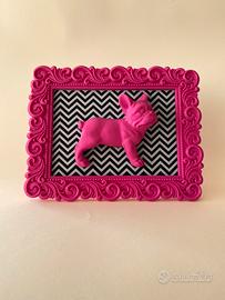Cornice Pop Art 3D - Bulldog Francese