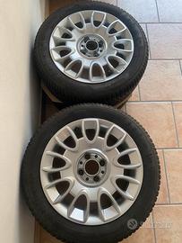 Ruote complete in lega Fiat 500