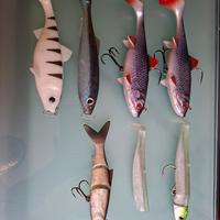 lotto esche luccio/siluro/bass swimbait 