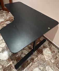 SCRIVANIA ANGOLARE NERA