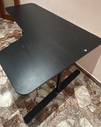SCRIVANIA ANGOLARE NERA