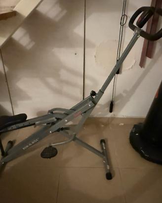 Fitness canotaggio e squat