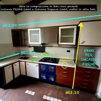 Cucina angolare senza piano