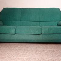 Divano letto 3 posti in tessuto Alcantara