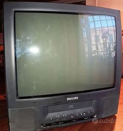 TVC con lettore VHS Philips 21 pollici