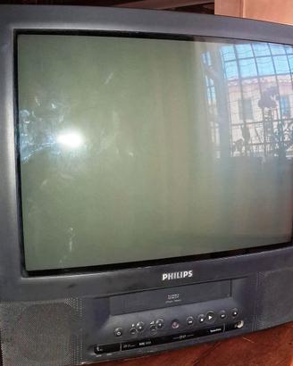 TVC con lettore VHS Philips 21 pollici
