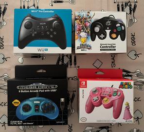 Controller vari Nintendo Switch, Wii, Wii U, Pc
