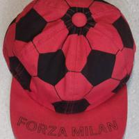 Cappellino anni'80 per bambino Forza Milan 