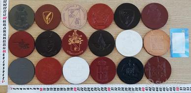 Stemmi militari in cuoio,pure portachiavi militari