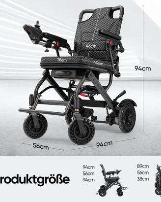 Potente sedia a rotelle,carrozzina elettrica