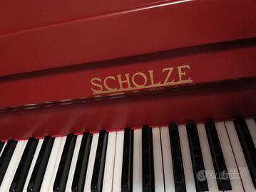 pianoforte verticale rosso 