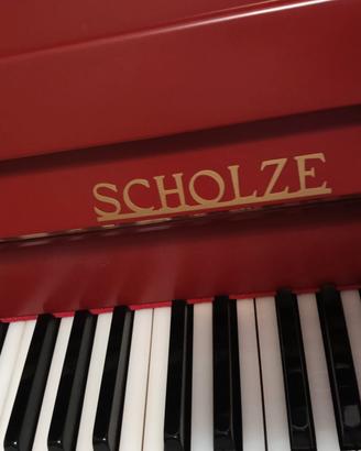 pianoforte verticale rosso 
