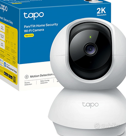Tapo Telecamera Wi-Fi Interno 2K 3MP, Videocamera