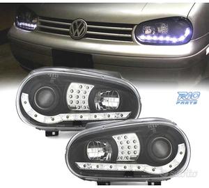 FARI VOLKSWAGEN VW GOLF 4 LUCE DIURNA LED FONDO NE
