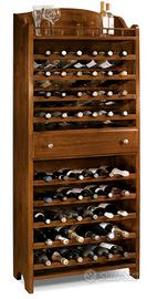 Cantinetta portabottiglie in legno