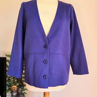 Blazer viola Valentino Garavani  Miss V in lana 