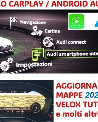Sblocco Attivazione CARPLAY ANDROID AUTO Audi
