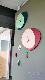 ALLORA orologio da parete timo/ottanio Calligaris