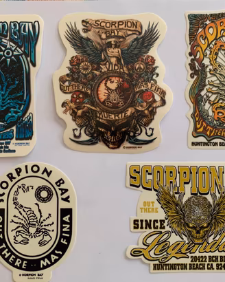 Adesivi Scorpion Bay originali moto