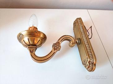 Applique Vintage Anni '50/'60 in Ottone Dorato